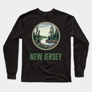 New Jersey State USA Long Sleeve T-Shirt